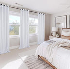 100% Blackout Shield Linen Blackout Curtains - Image 2
