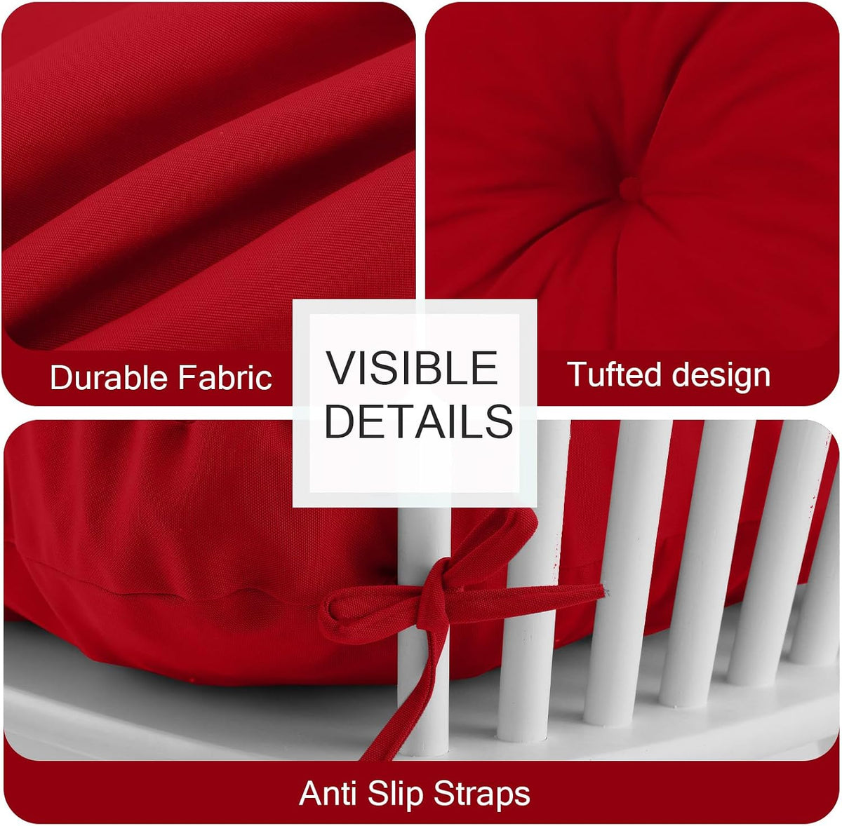 Outdoor Bench Cushion Waterproof, Tufted Bench Seat Cushion