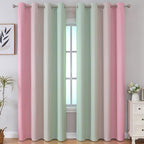 Estelar Textiler Sage and Pink Blackout Curtains - Image 2
