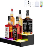 Dethan 2 Tier 15 Inch Liquor Bottle Display Shelf with App & Remote Control