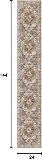 Madane Hallway Runner Rug 2x12, Extra Long Washable Runner Rugs - Image 2