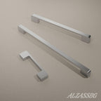 Alzassbg 12-1/2" Brushed Satin Nickel Cabinet Pulls 6 Pack, AL3055SN