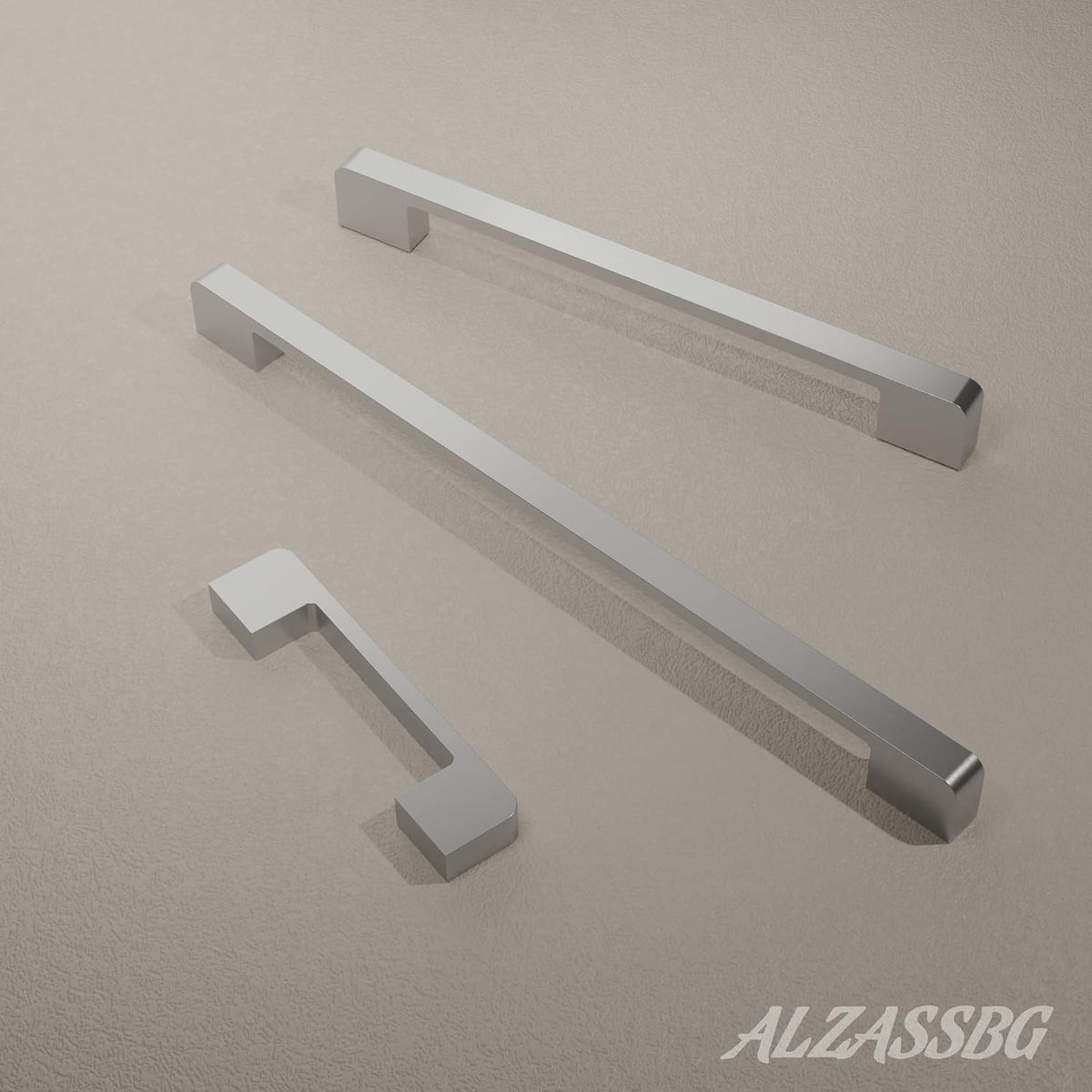 Alzassbg 12-1/2" Brushed Satin Nickel Cabinet Pulls 6 Pack, AL3055SN