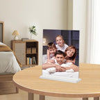 Acrylic Picture Frames 8x10 inches, 4 Pack Clear Plastic Picture Frames Holder Standing,8x10 Double Sided Picture Desktop Display for Photo Home Office -Vertical