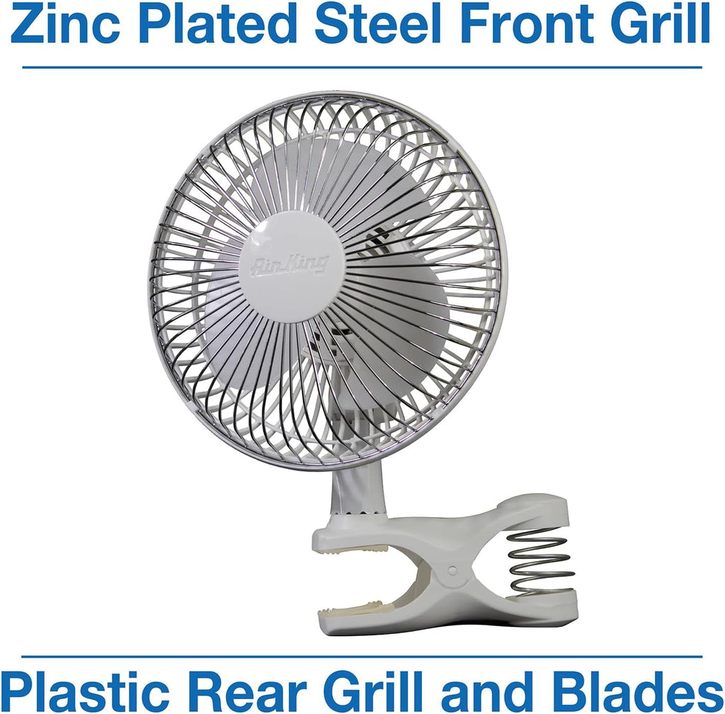 Air King 9145 6-Inch 2-Speed Clip-On Fan