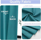 Simplebrand Ava Teal Blackout Curtains - Image 3