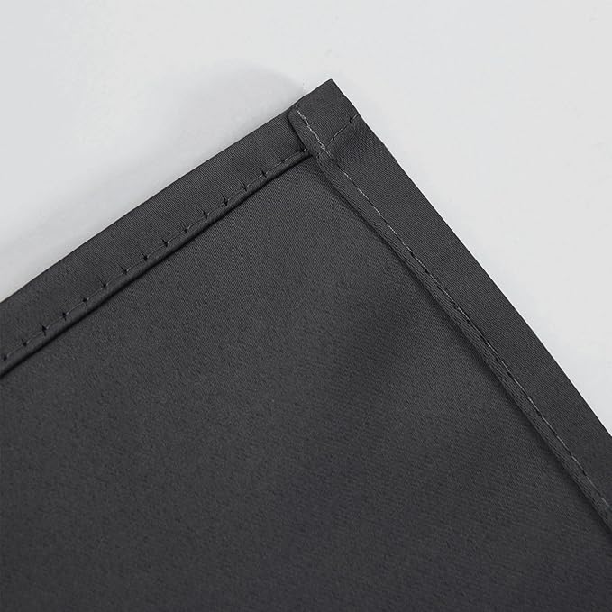 LEMOMO Dark Grey Thermal Blackout Curtains/52 x 45 Inch/Set of 2 Panels Room - Image 7