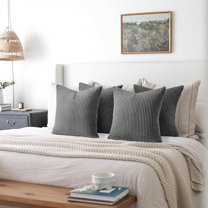 Topfinel Decorative Grey Throw Pillow Covers Cushion Cases, Mix and Match - Image 6