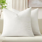 MIULEE Velvet Throw Pillow Covers 18x18 Inch Pack of 2 Black