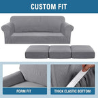 H.VERSAILTEX 4 Piece Stretch Sofa Covers - Image 4