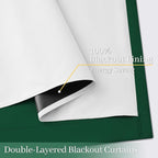 Yakamok 100% Blackout Curtain Panels 84 inches Cold and Light Blocking Drapes - Image 4