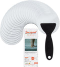 Secopad Round Non Slip Bathtub Stickers with Scraper, 36PCS, Clear