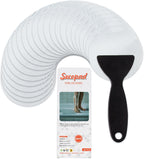 Secopad Round Non Slip Bathtub Stickers with Scraper, 36PCS, Clear