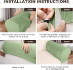 Couch Arm Covers 2 Pcs Sofa Armrest Covers Stretch Couch, Armrest Cover - Image 4