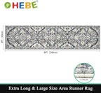 HEBE Hallway Runner Rug 2'x8' Washable Vintage Distressed Area Rugs Non Slip - Image 2
