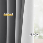 Yakamok 100% Blackout Curtain Panels 96 inches Cold and Light Blocking Drapes - Image 6