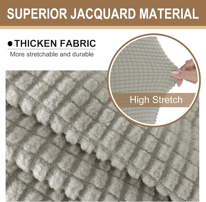 U-NICE HOME Stretch Futon Cover Armless Bed Slipcover - Image 3