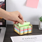 BTSKY Golden Glass Sticky Note Holder for 3x3 Inch Sticky Notes