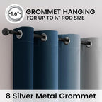 SimpleHome Ombre 100% Blackout Curtains - Image 3