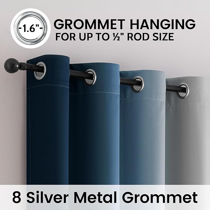 SimpleHome Ombre 100% Blackout Curtains - Image 3