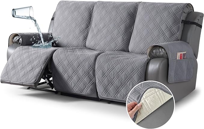 TAOCOCO 100% Waterproof Recliner Sofa Cover, Non Slip Split Couch Covers by TAOCOCO