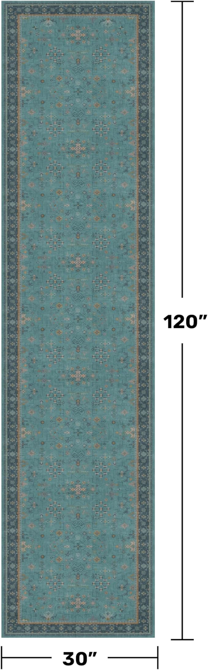 Boho 2'6"x10' Wide Hallway Runner Rugs - Image 2