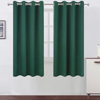 LEMOMO Dark Green Blackout Curtains 66 x 63 Inch Length/Set of 2 Curtain by Lemomo