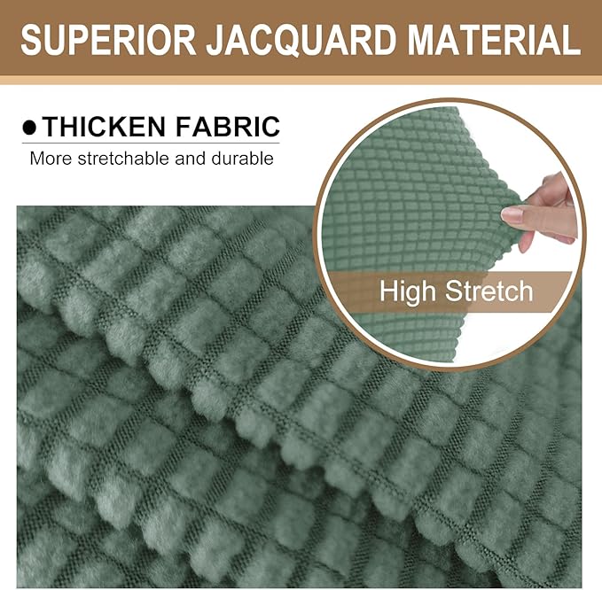 U-NICE HOME Stretch Futon Cover Armless Bed Slipcover - Image 3