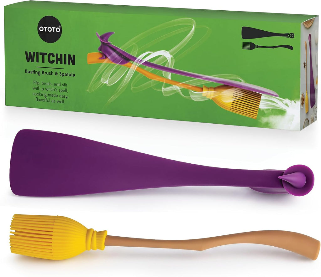 OTOTO Splatypus Jar Spatula for Scooping and Scraping - Unique Fun Cooking Kitchen Gadgets for Foodies - BPA-free & 100% Food Safe - Crepe Spreader