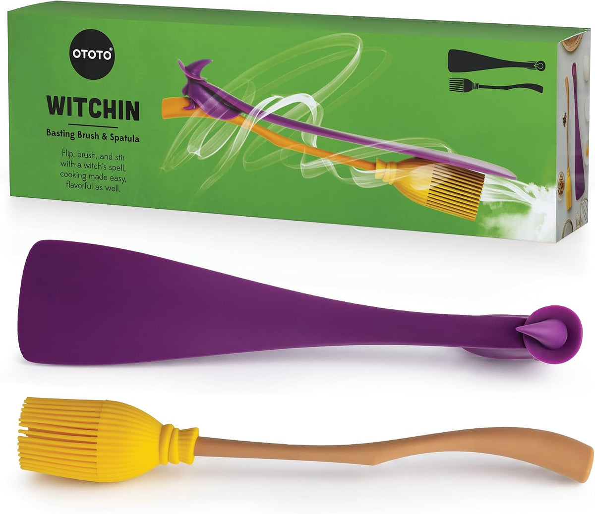 OTOTO Splatypus Jar Spatula for Scooping and Scraping - Unique Fun Cooking Kitchen Gadgets for Foodies - BPA-free & 100% Food Safe - Crepe Spreader