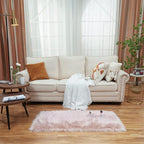 EasyJoy Ultra Soft Fluffy Shaggy Area Rug Faux Fur Rug Chair Cover Seat Pad - Image 2