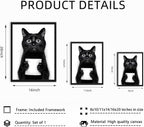 Framed Funny Bathroom Wall Art