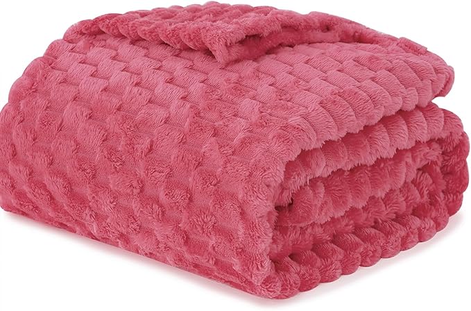 Rose Pink Throw Blanket 60"×80" inches Gifts - Image 5