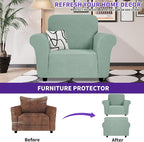 ZNSAYOTX Super Stretch Chair Slipcover, New Striped Sofa Chair Covers - Image 2
