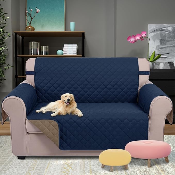 U-NICE HOME Loveseat Sofa Cover Reversible Couch Cover - Image 2