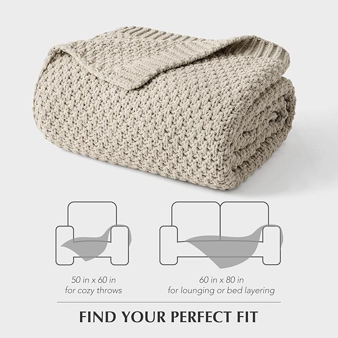 EVERGRACEHOME Chunky Chenille Knit Throw Blanket - Image 9