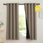 NICETOWN 100% Full Blackout Portable Curtains by NICETOWN