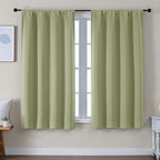 Simplebrand Ava Sage Green Blackout Curtains by Simplebrand