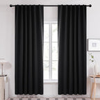 Deconovo Blackout Curtains, Thermal Insulated, W52 x L108 2 Panels, Back Tab by Deconovo