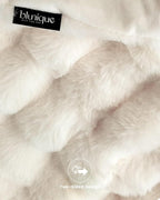 Ultra Soft Cozy Faux Fur Throw Blanket, Fuzzy Plush Thick Bubble Blanket - Image 5