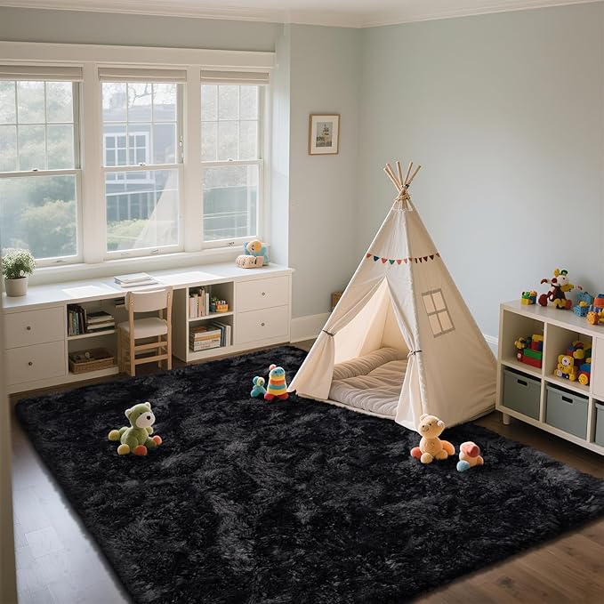 Shag Area Rugs for Bedroom Living Room, 6X9 Ultra Soft Fluffy Area Rugs for Dorm - Image 4