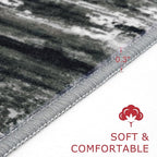 KOZYFLY Modern Abstract Kitchen Runner Rug, 2x6 Washable Rug Runner Non-Slip - Image 2