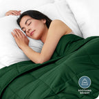 Bare Home Cotton Weighted Blanket (Forest Green, 40"x60" 7lbs)