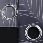 Estelar Textiler Black and Greyish White Ombre Blackout Curtains 90 Inch Length - Image 7