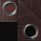 Estelar Textiler Brown and Greyish White Ombre Blackout Curtains - Image 7
