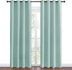 NICETOWN Aqua Blue Blackout Curtains 86" Long - Image 2