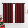 NICETOWN Burgundy Red Blackout Curtains Grommet by NICETOWN