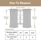 LAMIT Sage Green 80 inch Linen Curtains - Image 7