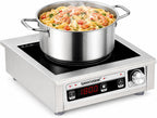Commercial Induction Cooktop 1800W 120V, Countertop Burner