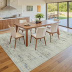 10x12 Area Rugs for Living Room Washable Rug: Anti-Skid Abstract Modern Living - Image 9